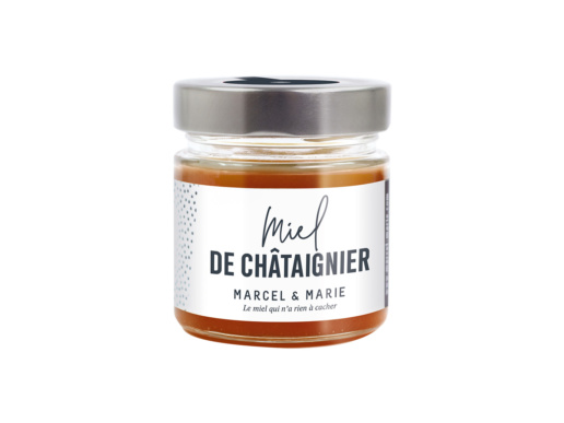 Chestnut honey Pot Miel Chataignier 250g